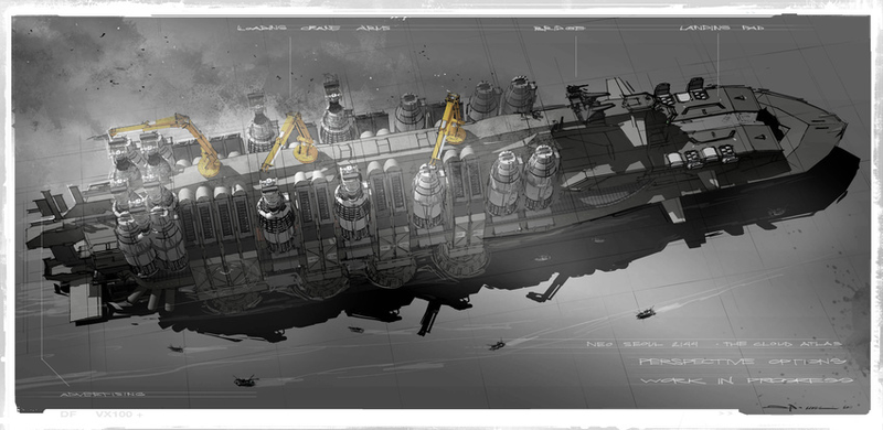 Illustration for article titled An Exclusive Look at the Stunning Concept Art Behind Cloud Atlas' Future Seoul